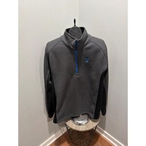 SPYDER Outbound 1/2 zip Sweater Pullover Jacket Gray Blue Black Sz. XXL